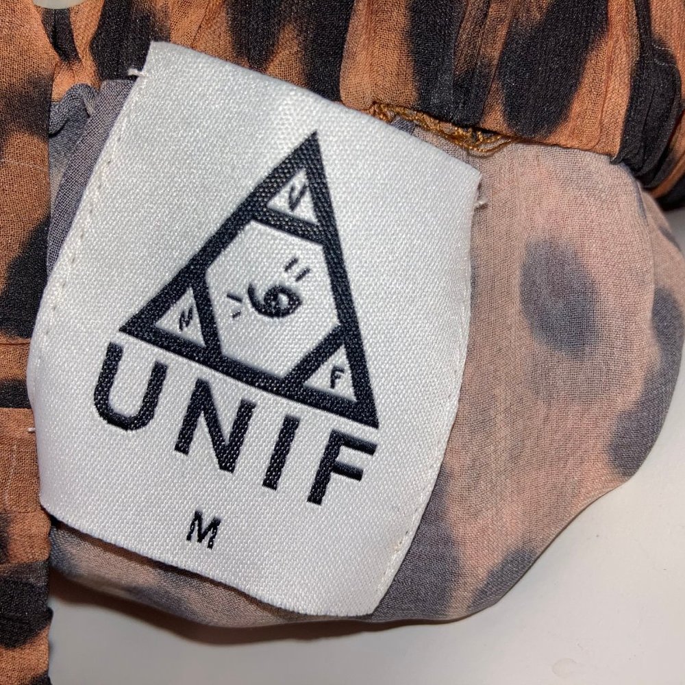 Unif Get It Leopard Print Hi Lo Skirt - image 3